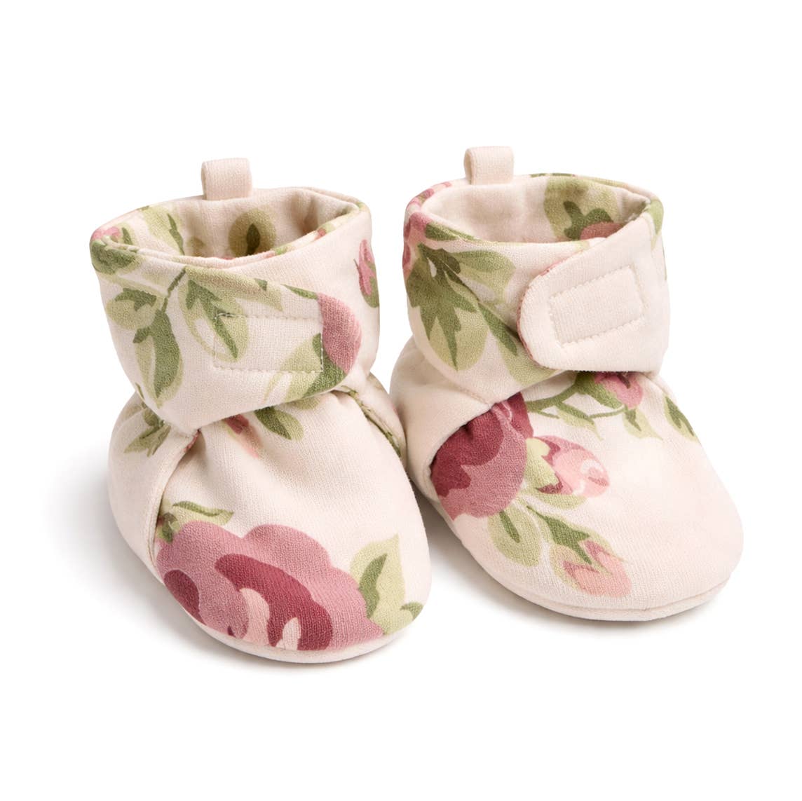 Baby Booties - Cabbage Rose Cotton: 1S