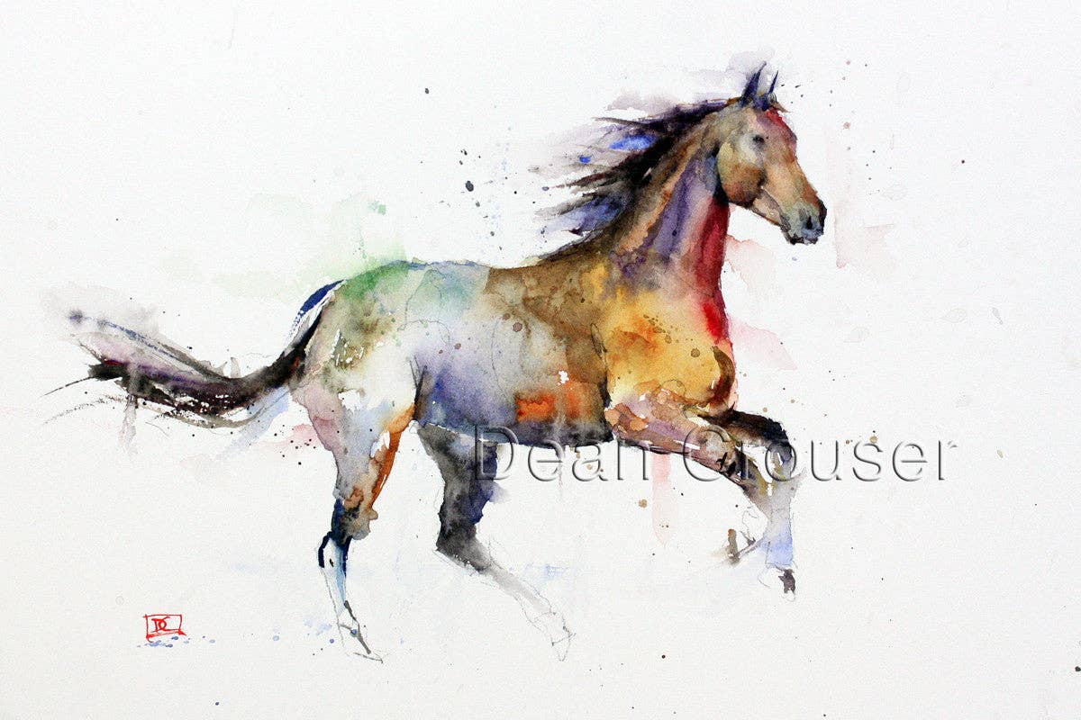 5 x 7" Greeting Card 'FREE SPIRIT'