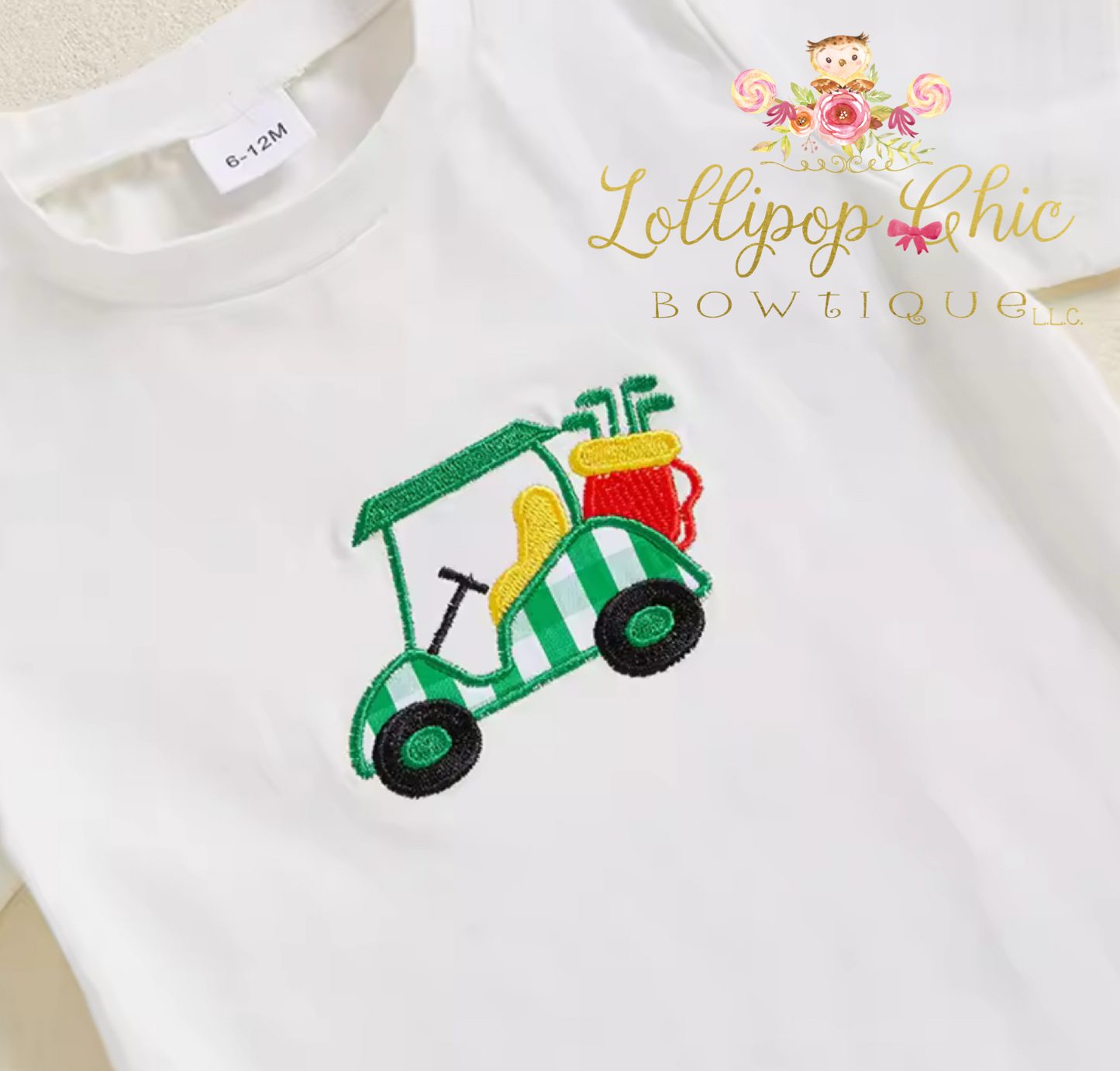 Baby and Toddler Boy Embroidered Preppy Golf Shorts Set: 0-6M