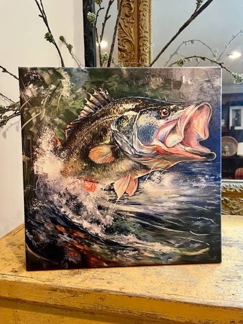 Bass Canvas Art 10"