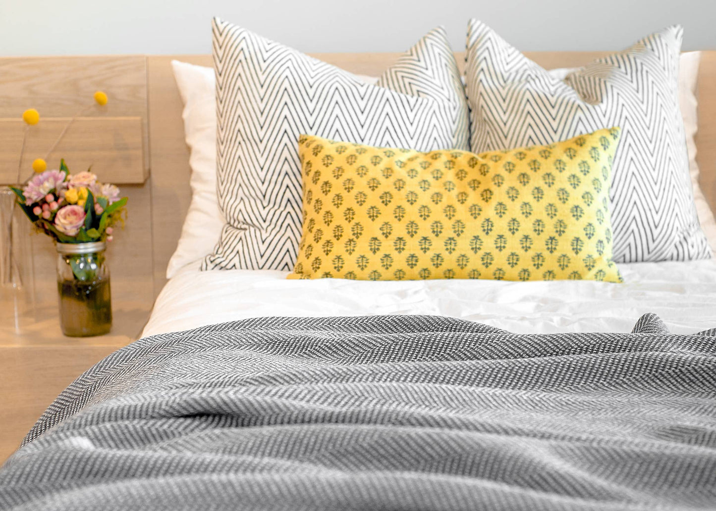 Herringbone Throw Blanket