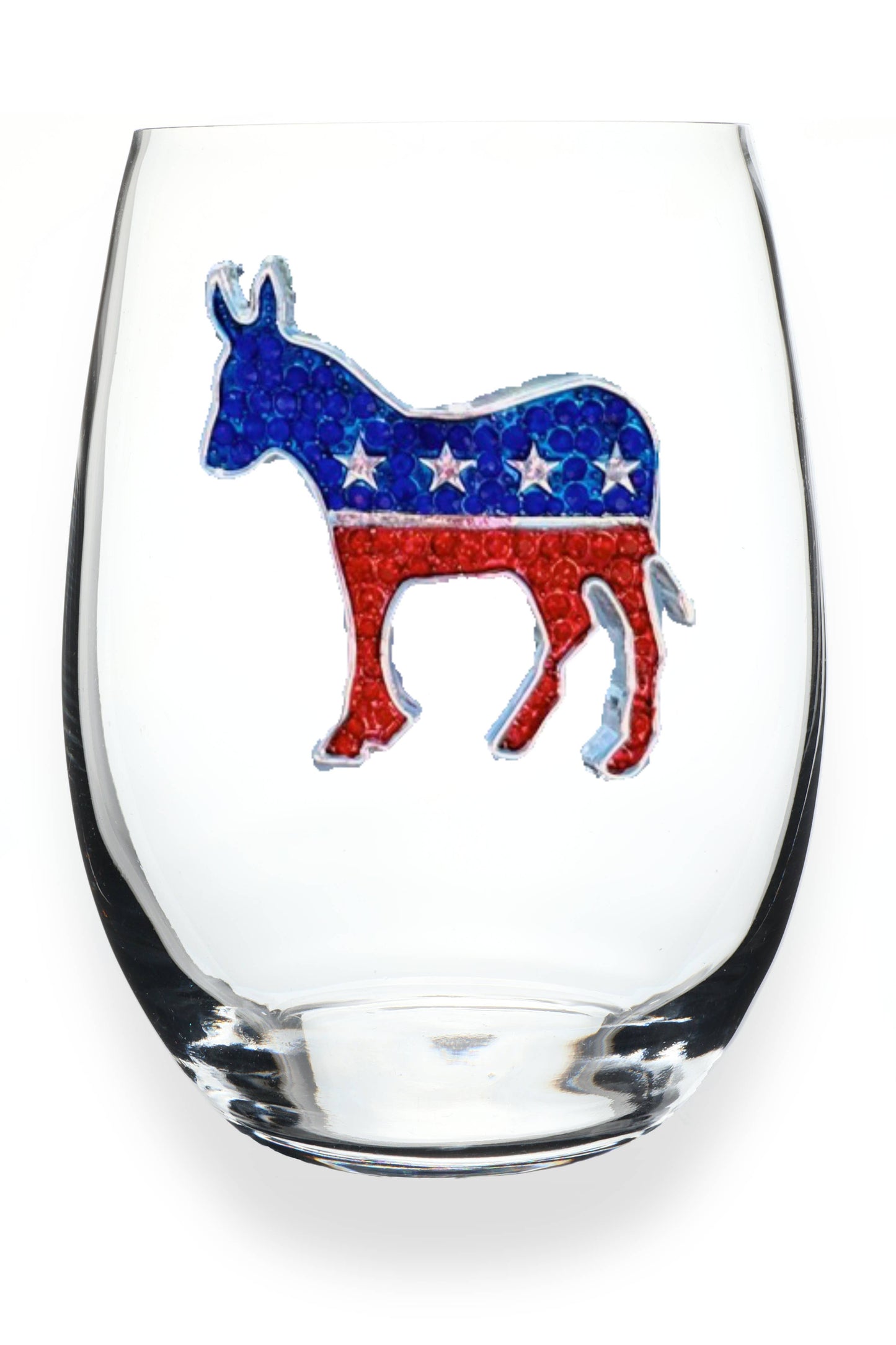 RWB Donkey Jewel Wine Glass