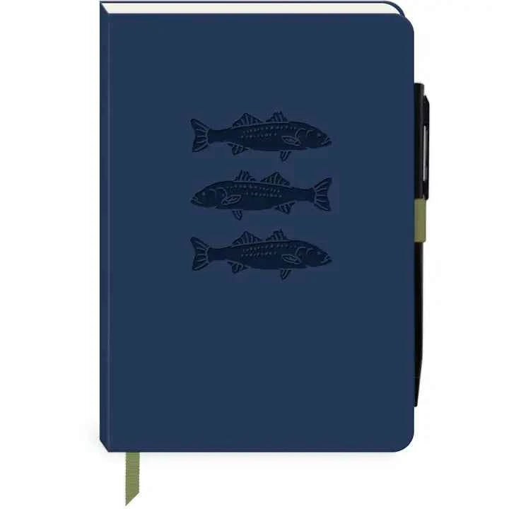 Sporting Goods Fish Vegan Leather Journal with Pen