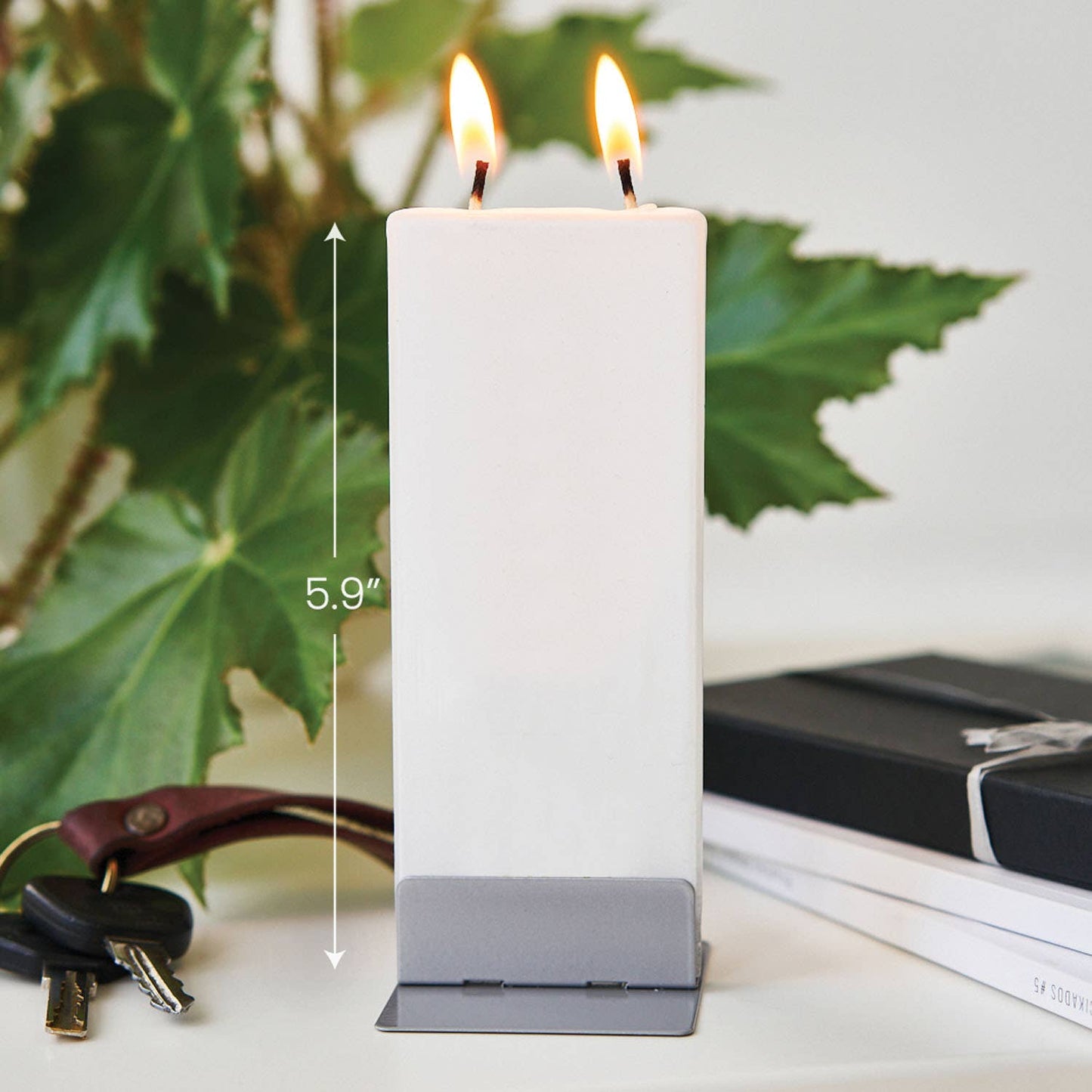 Flat Handmade Candle - Happy Birthday candles