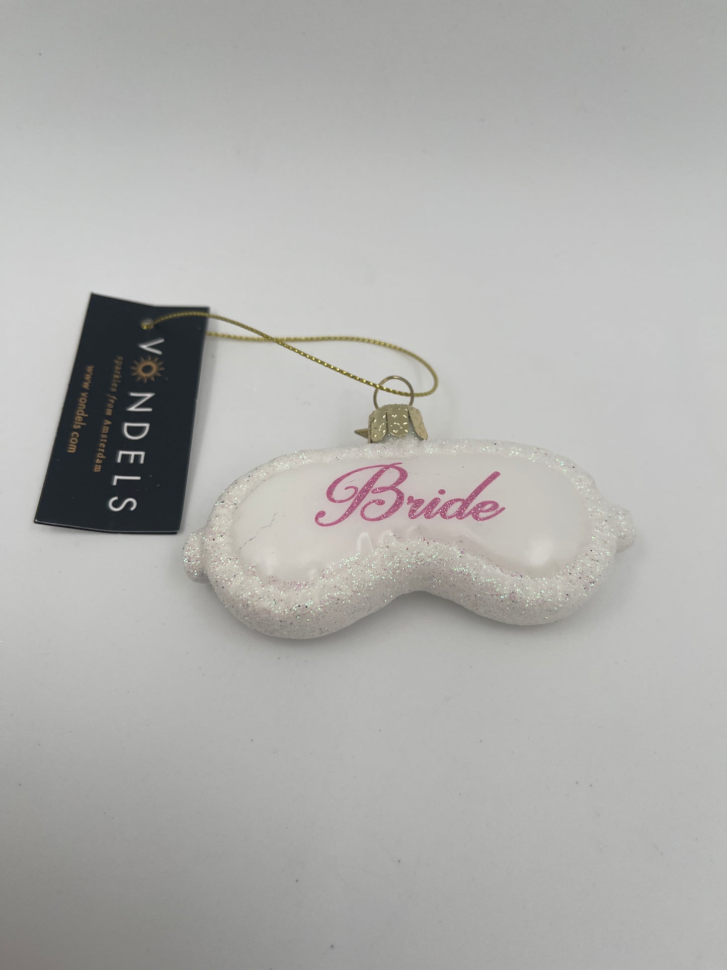 Adorno de máscara de novia durmiente blanca de muchacha H4.5cm