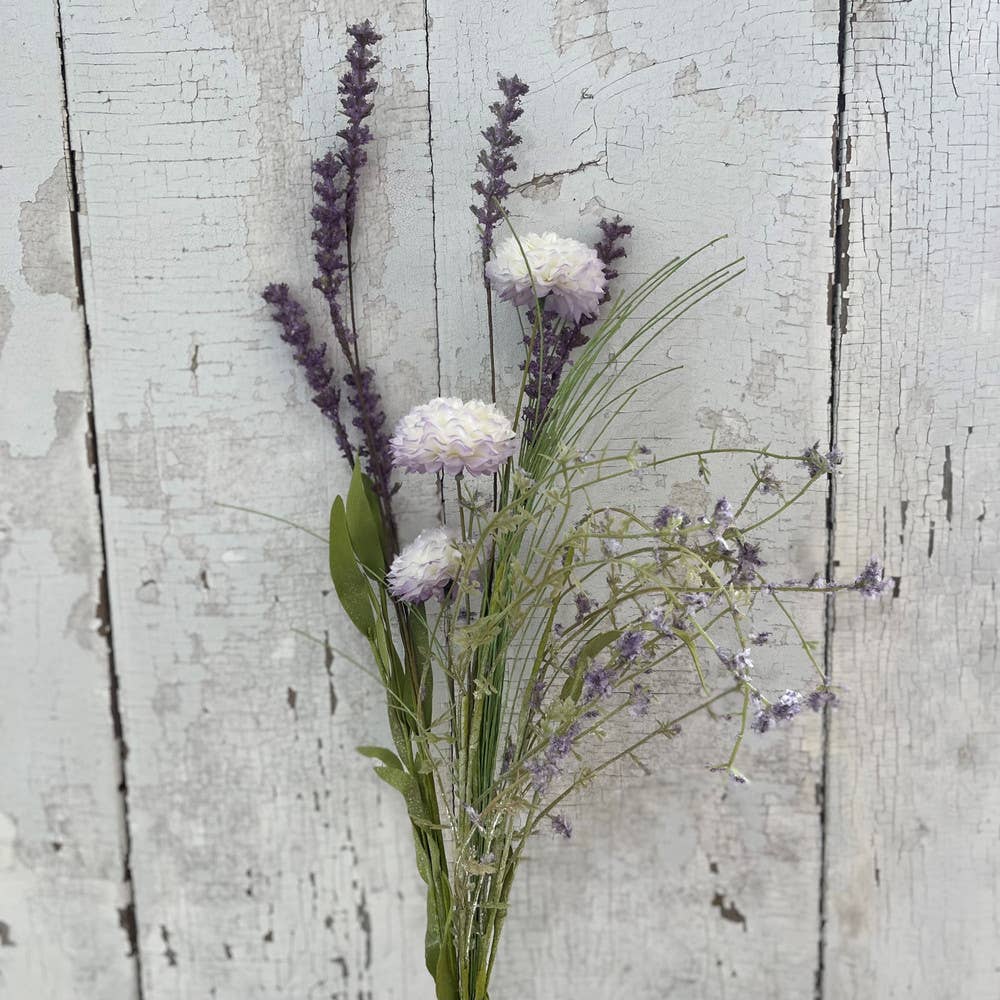 24in Dusty Wildflower Spray Faux Flowers