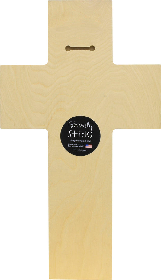 Cross Shaped Plaque | "Foundation in Faith"