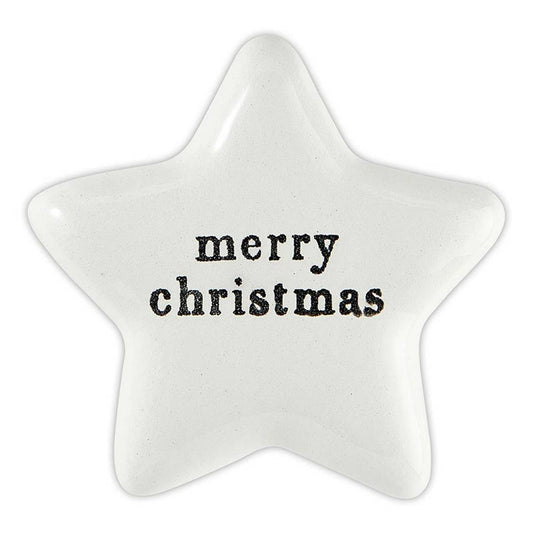 Ceramic Star - Merry Christmas