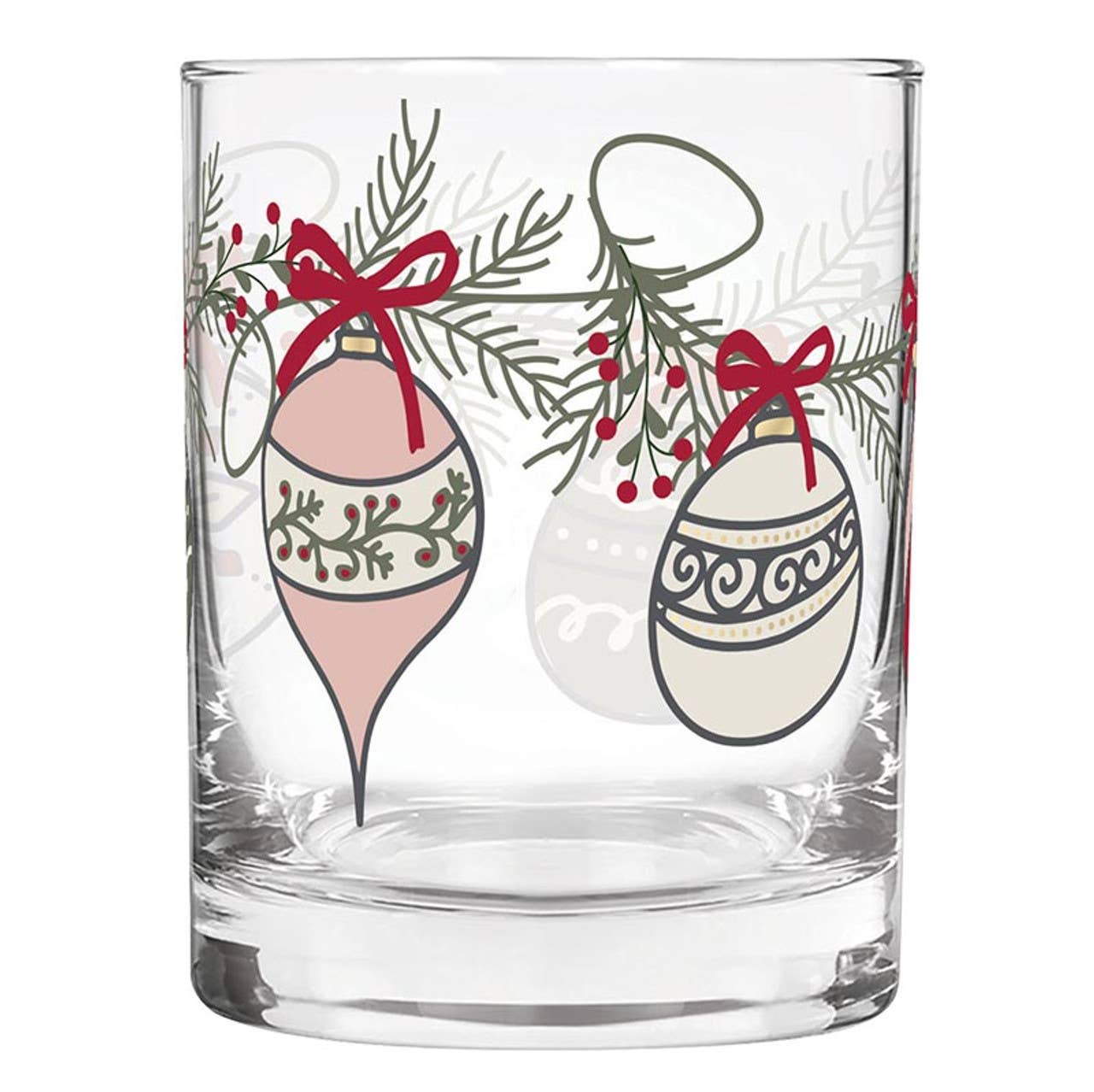 DOF Rocks Glass w/ Ornaments