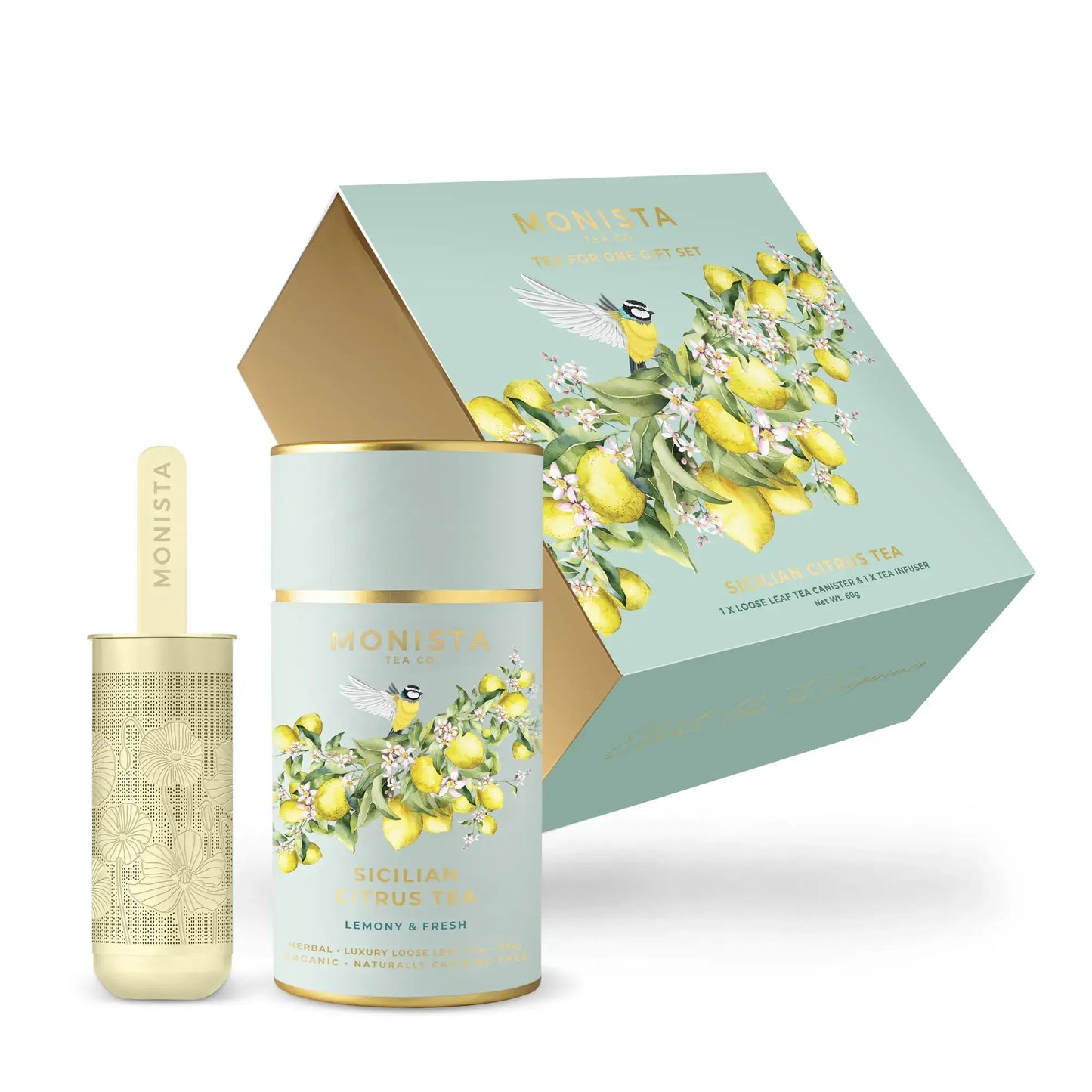 Monista Tea Co. - Tea for One Gift Set - Sicilian Citrus Tea