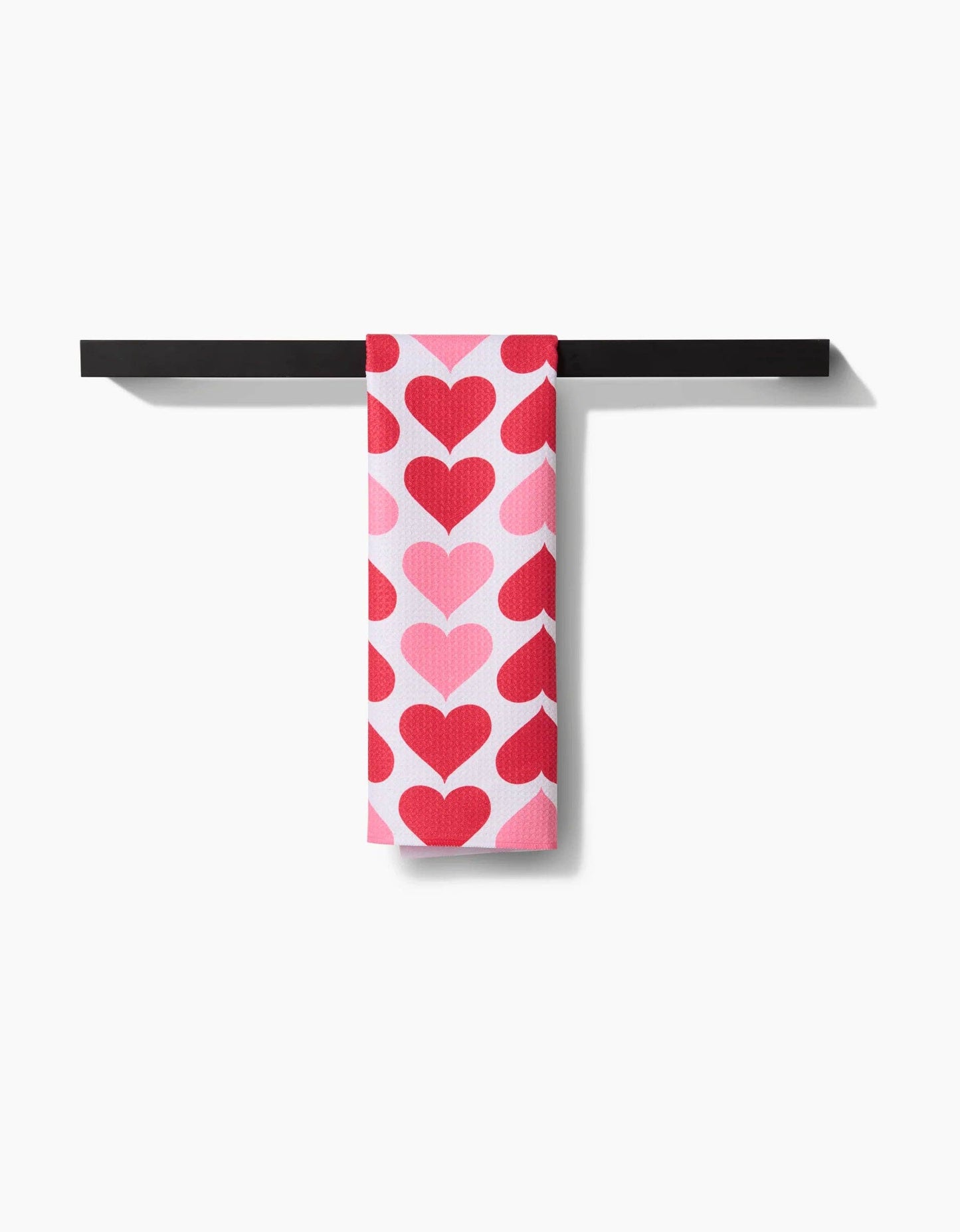 Geometry - Blushing Hearts Tea Towel