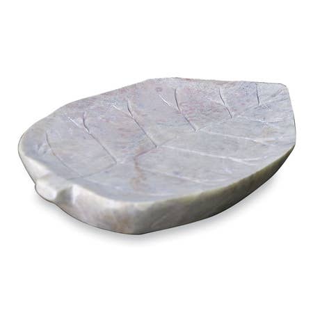 Leaf Etched Soap Dish