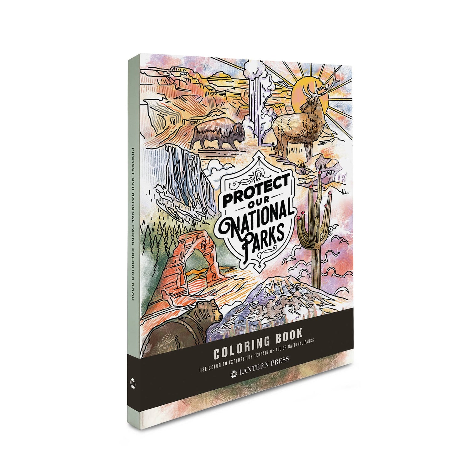 Protejamos nuestros parques nacionales: libro para colorear de los 63 parques
