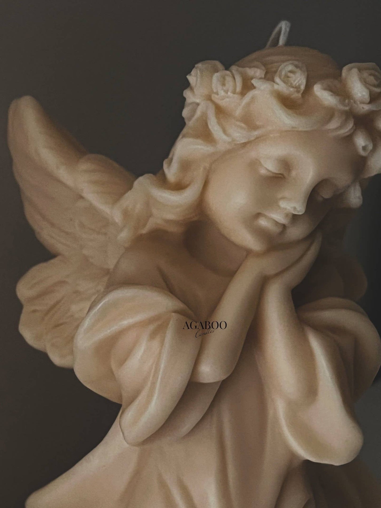 Huge Angel Candle 7.5x5in - Angels