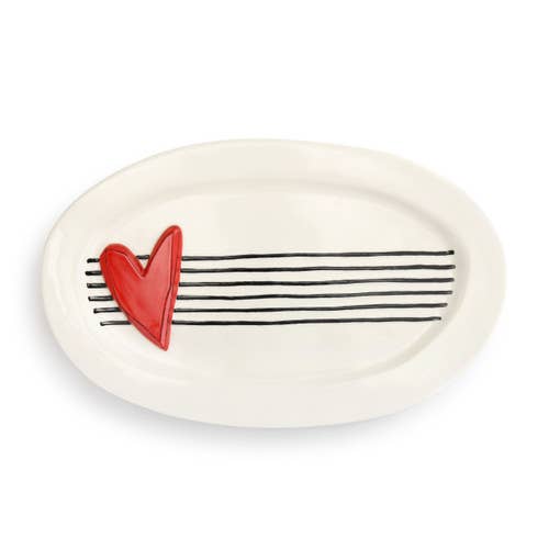 Red Heart Platter