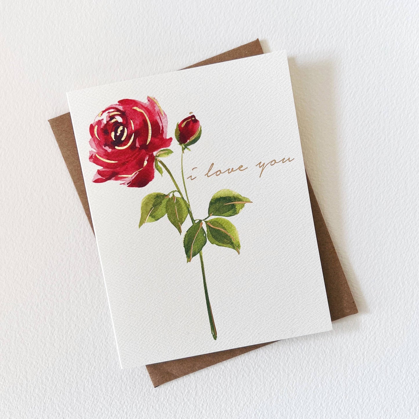 Red Rose Love Greeting Card | Valentine Love Friendship