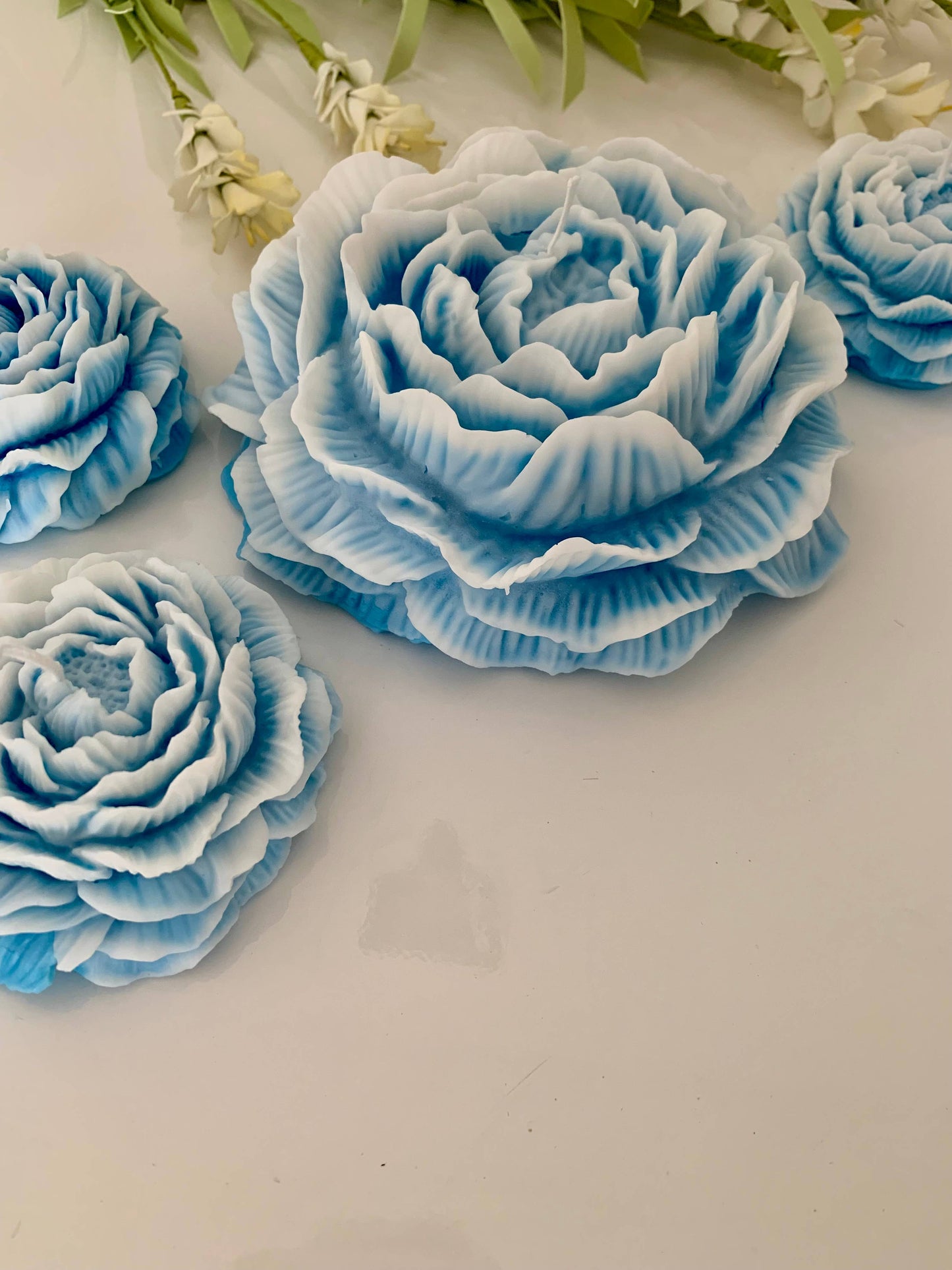 Large Peony Candle