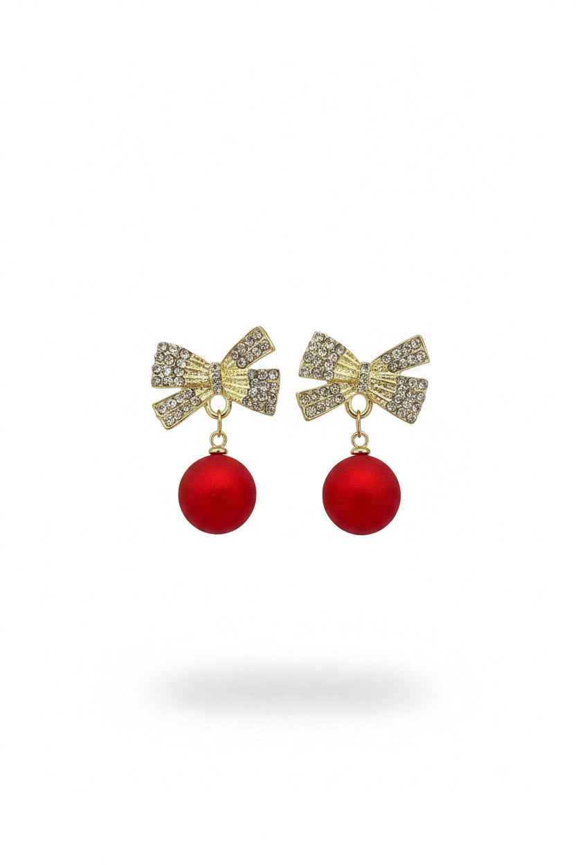 Whispers Classy Bow ornament Dangle Earrings