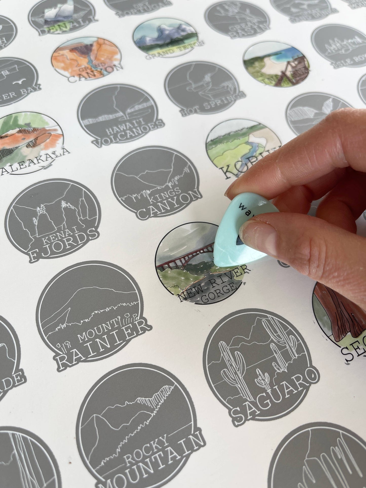 63 National Parks Scratch Off Bucket List
