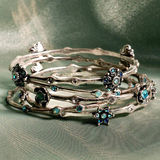 Retro Bangle Bracelet Set of 5