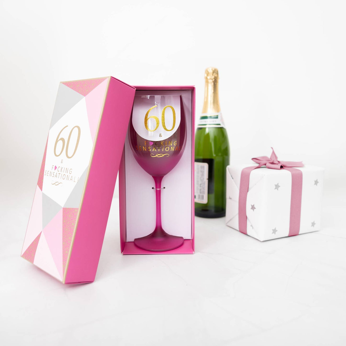 60 - Gift Boxed 19 oz Crystal Wine Glass