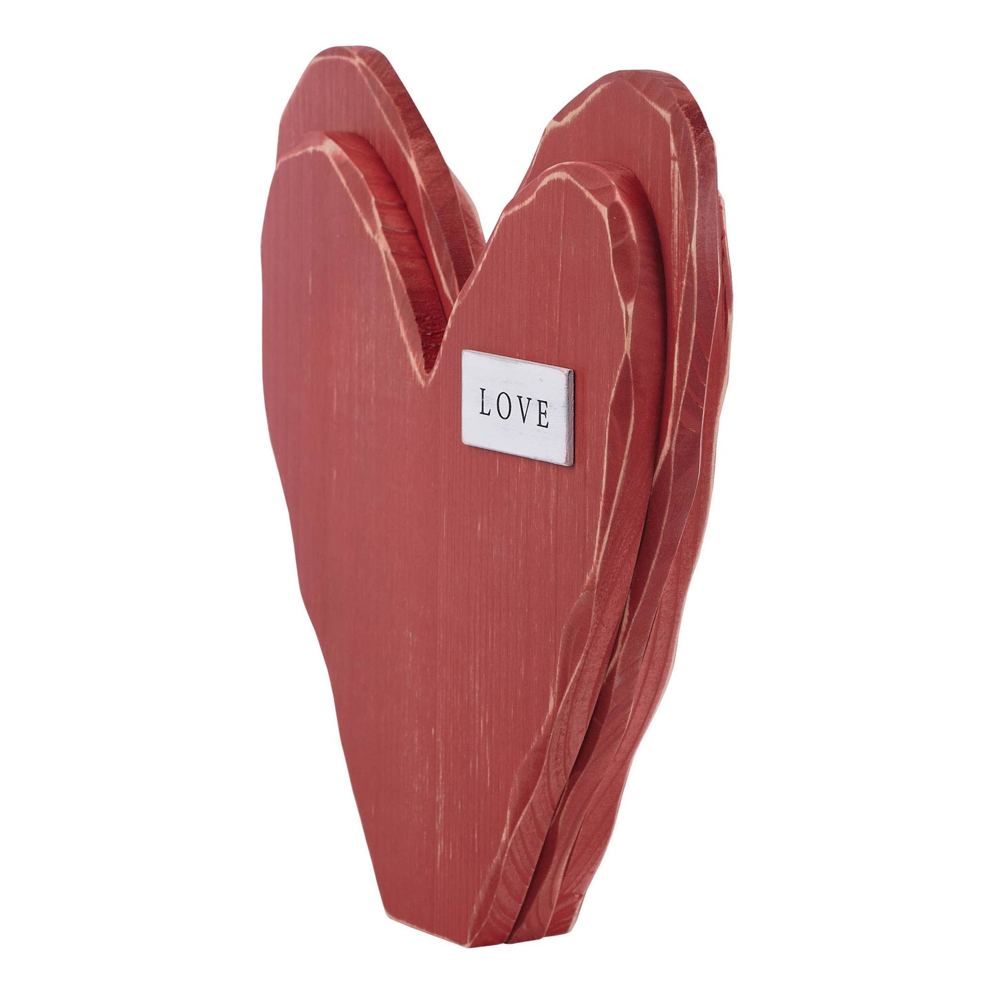 Love Red Wooden Heart
