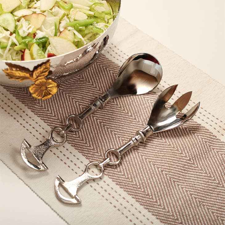 Horse Shoe Salad Server Set