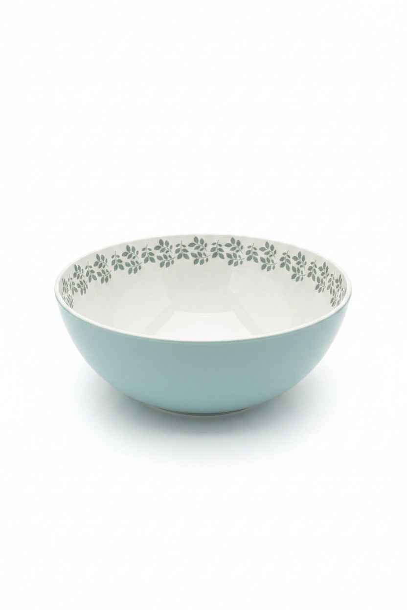 Floral Serving Bowl Dimensions: 11 3/8" W. x 11 3/8" D. x 5 1/4" H.