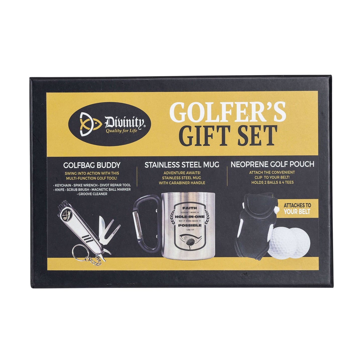 Divinity Boutique - Golfers Gift Set: Faith - Luke 1:37