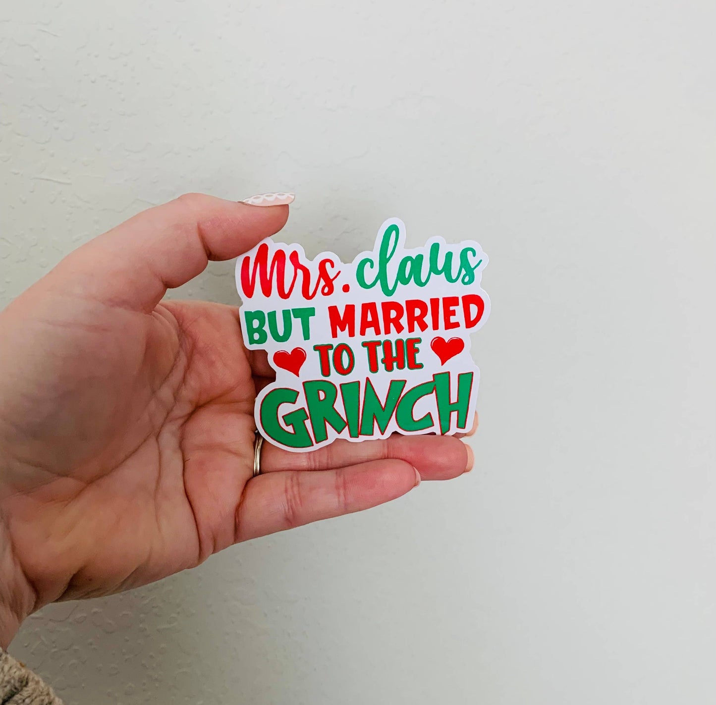 Oily Graphic Creations - Married the Grinch-The Grinch Sticker/Magnet