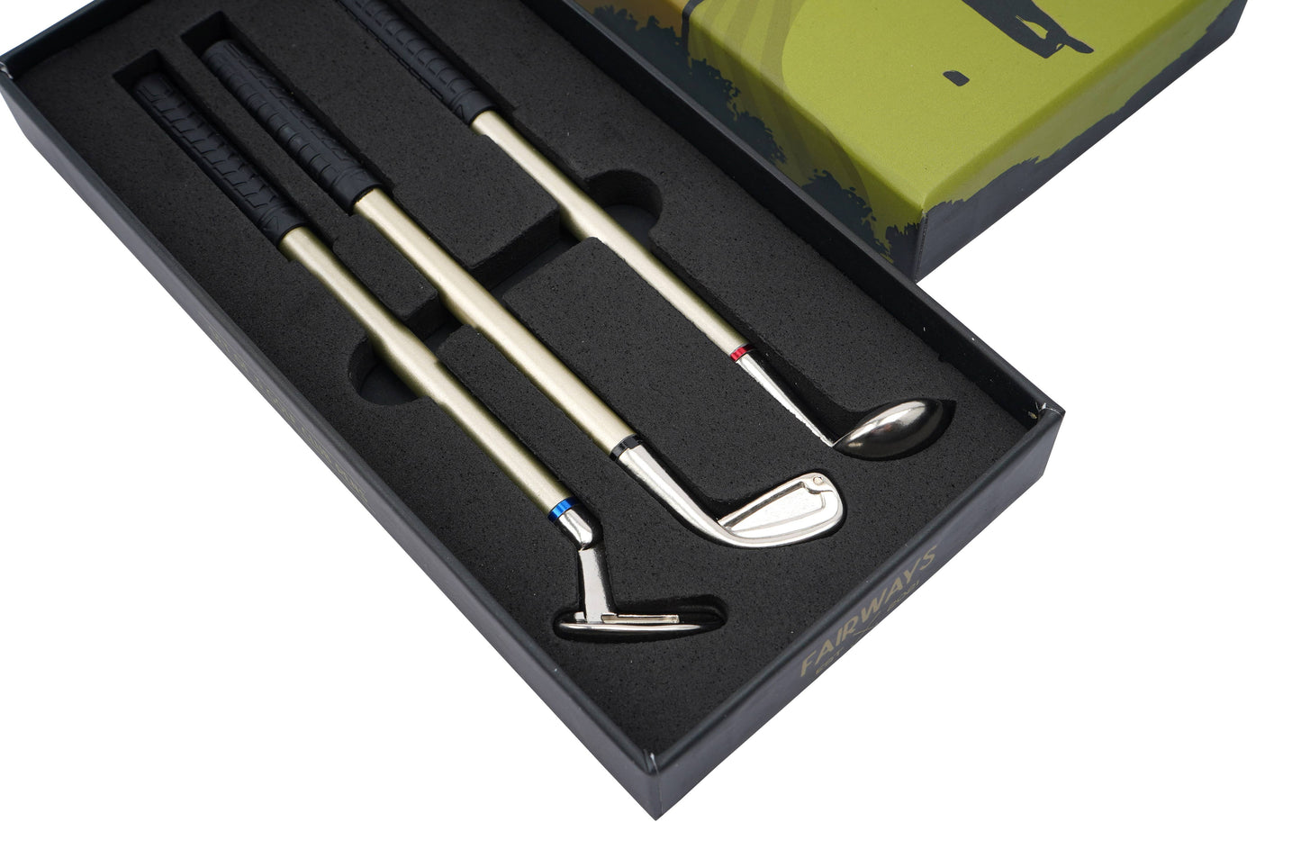 Fairways Golfing Goods Set Of 3 Golf Club Pens