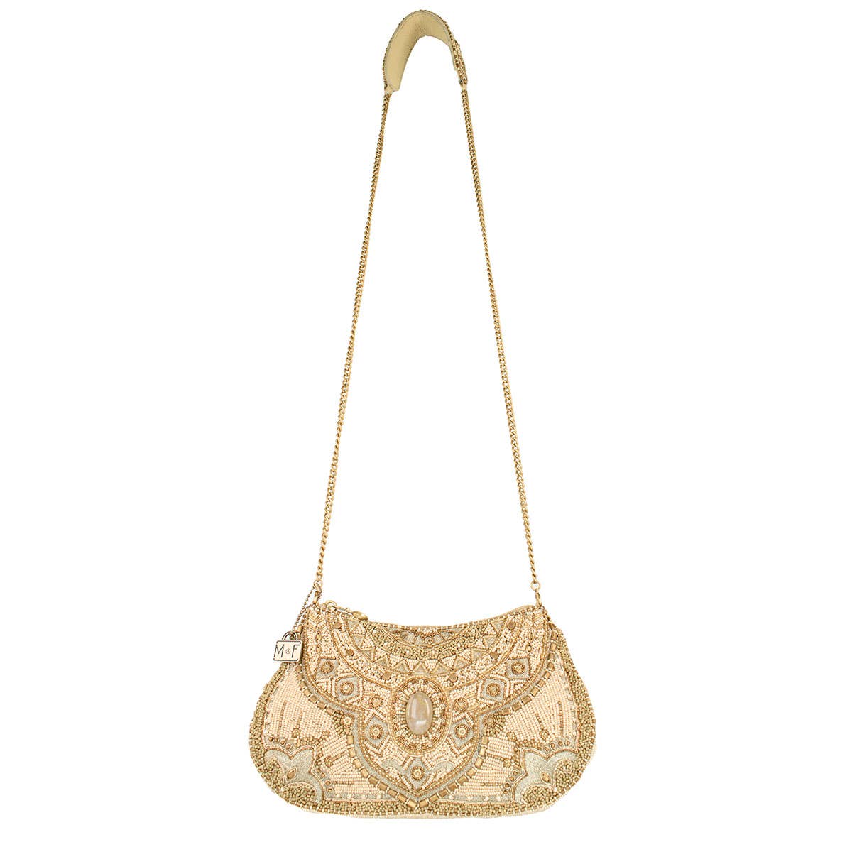 Sand Dune Gem and Beaded Southwestern Crossbody Handbag