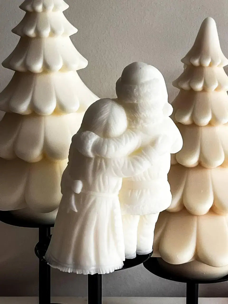 Mr. and Mrs. Santa Candle 6x3.5in - Christmas
