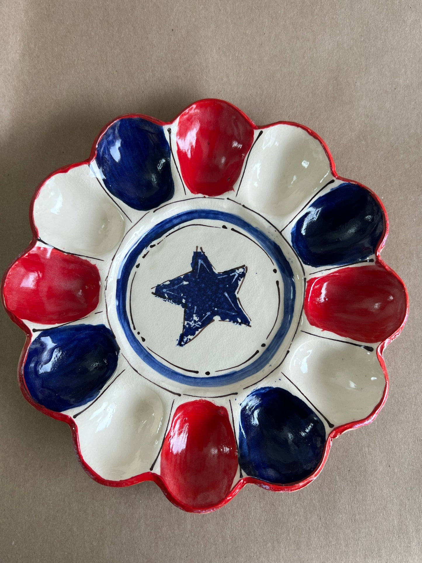 Egg Tray - Patriotic Line