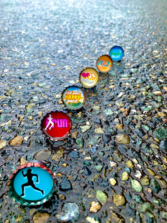 Running Magnets - Spring decor. Handmade & Eco-friendly