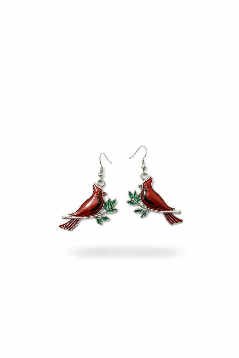 Cardinal Dangle Earrings