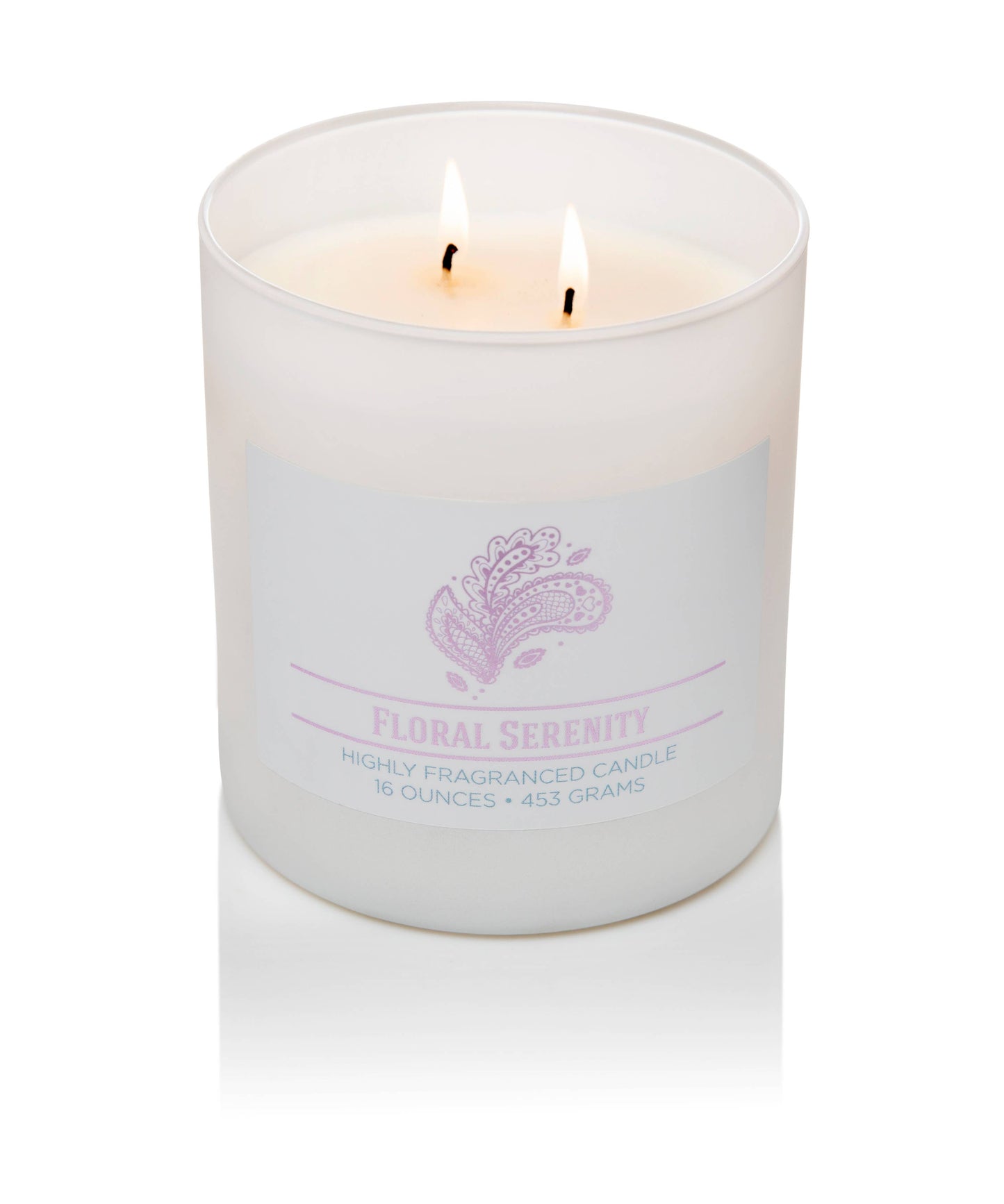 Wellness Aromatherapy Candle Floral Serenity, 2 Wick, 16oz