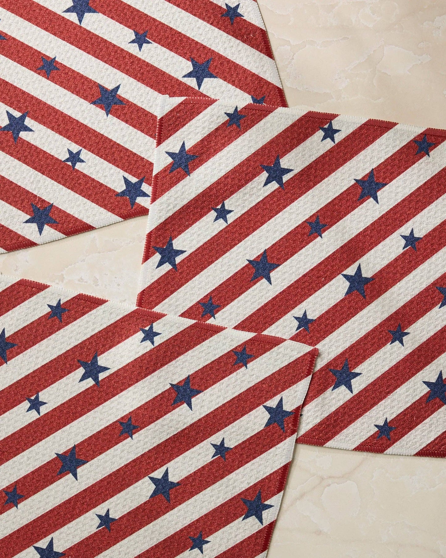 Patriotic Stripe Dishcloth Set