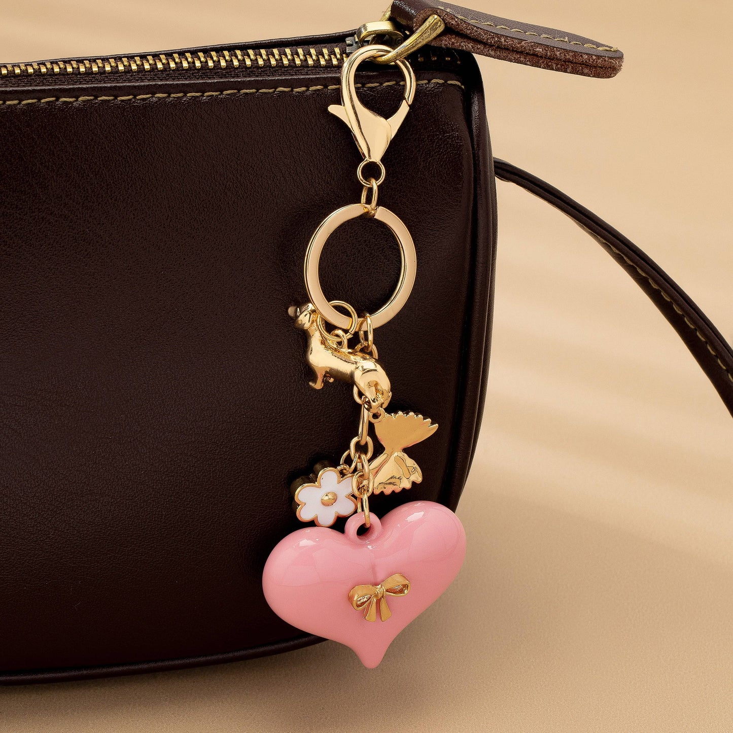 JOSSLYN by wall to wall - BAG CHARM-HEART DOG BAG CHARM KEY CHAIN | 80K087