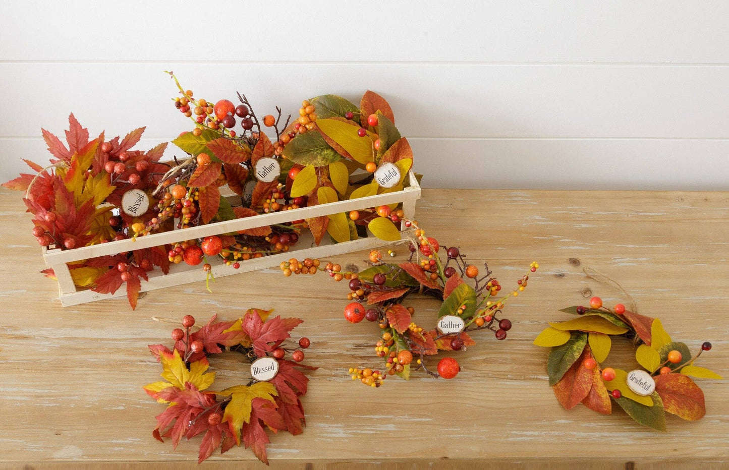 Fall Wreath Ornaments Assorted - Sold Separately