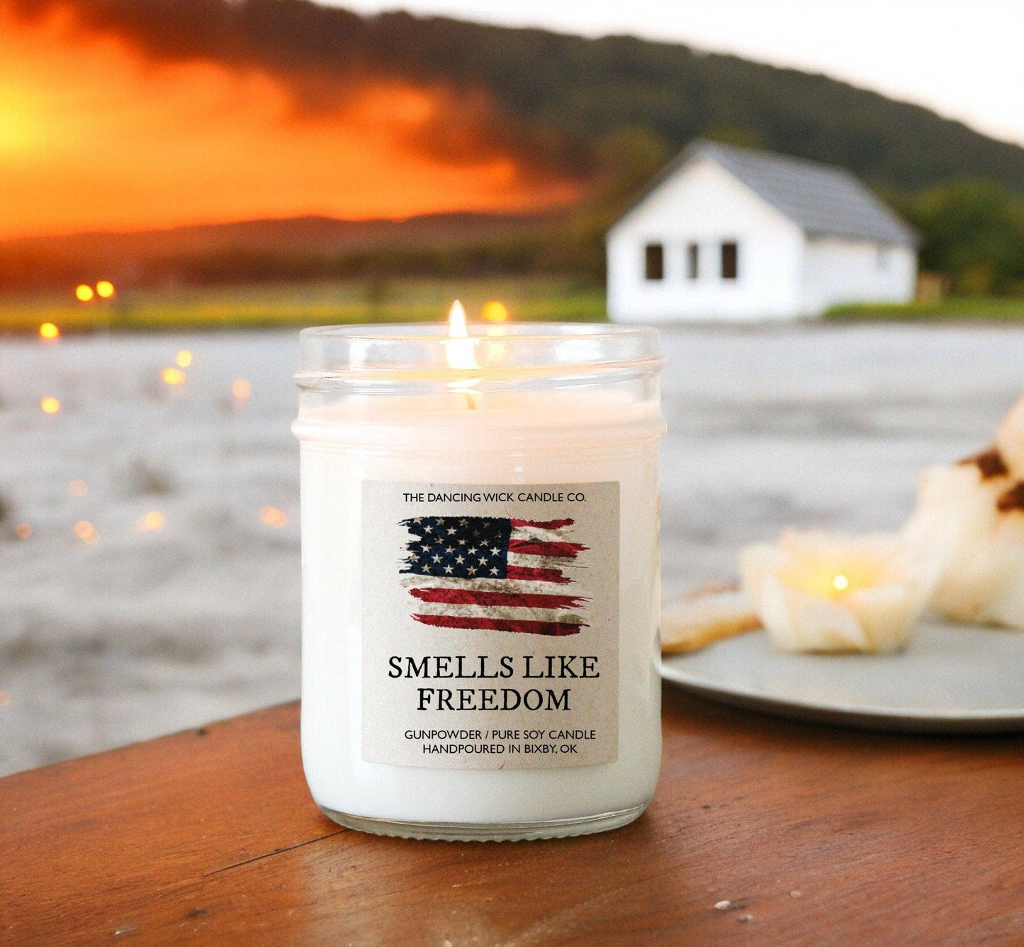 Smells Like Freedom Soy Candle / 4th of July / Military Gift