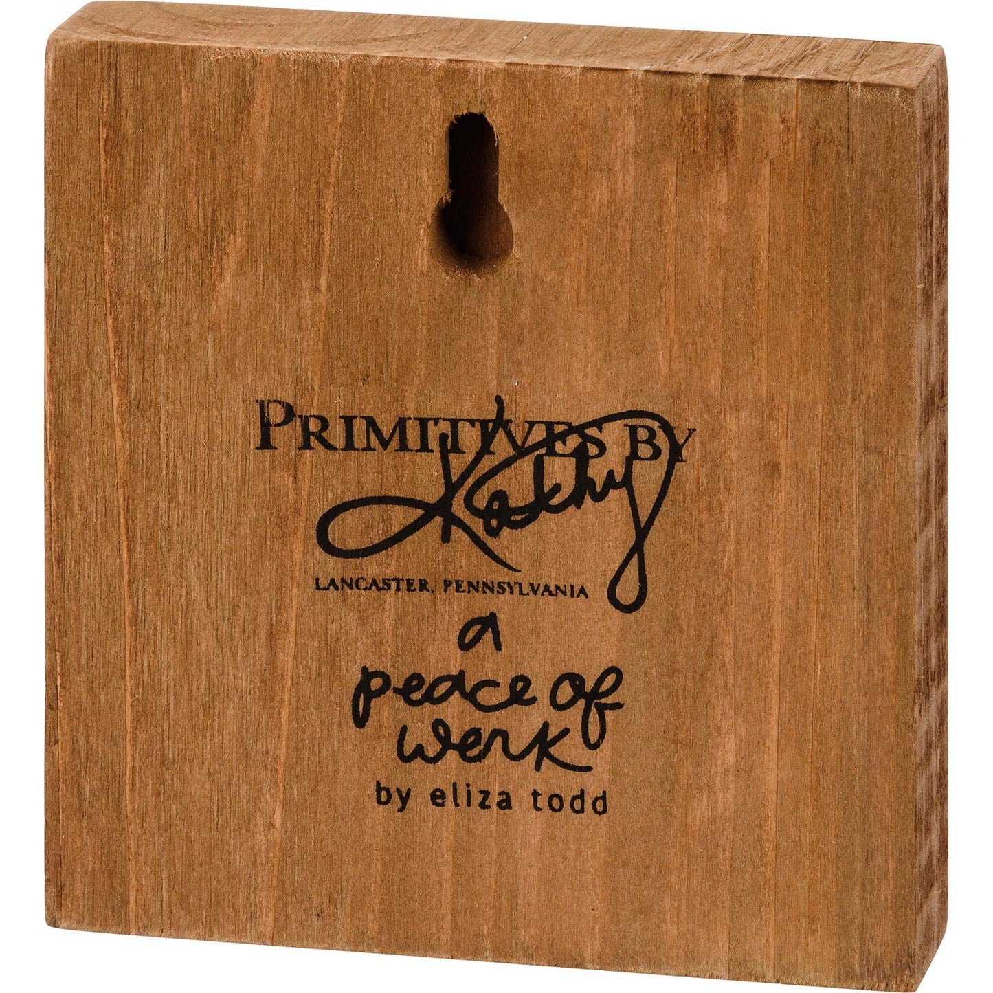 Letrero de bloque "Elige la alegría"