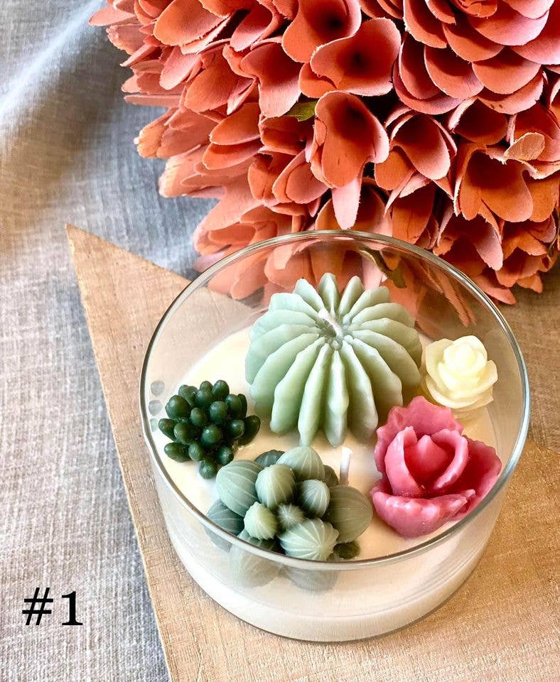 Garden Escape •Handmade Terrarium Scented Candle
