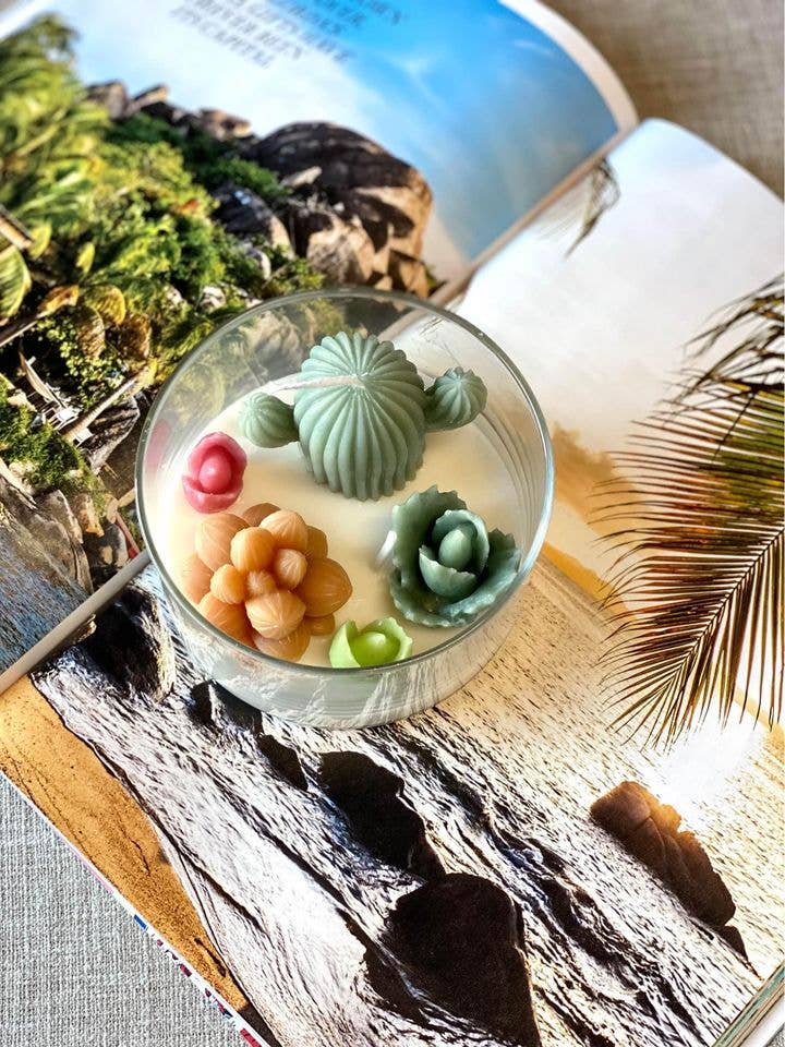 Garden Escape •Handmade Terrarium Scented Candle