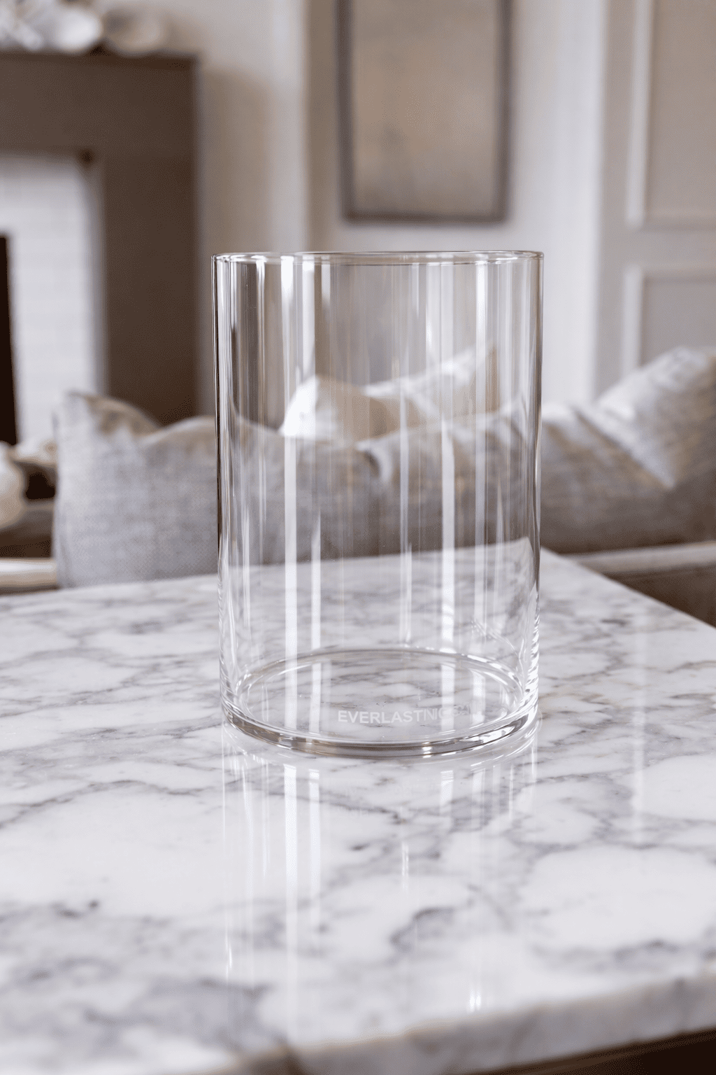 Glass Hurricane Vase for Candles