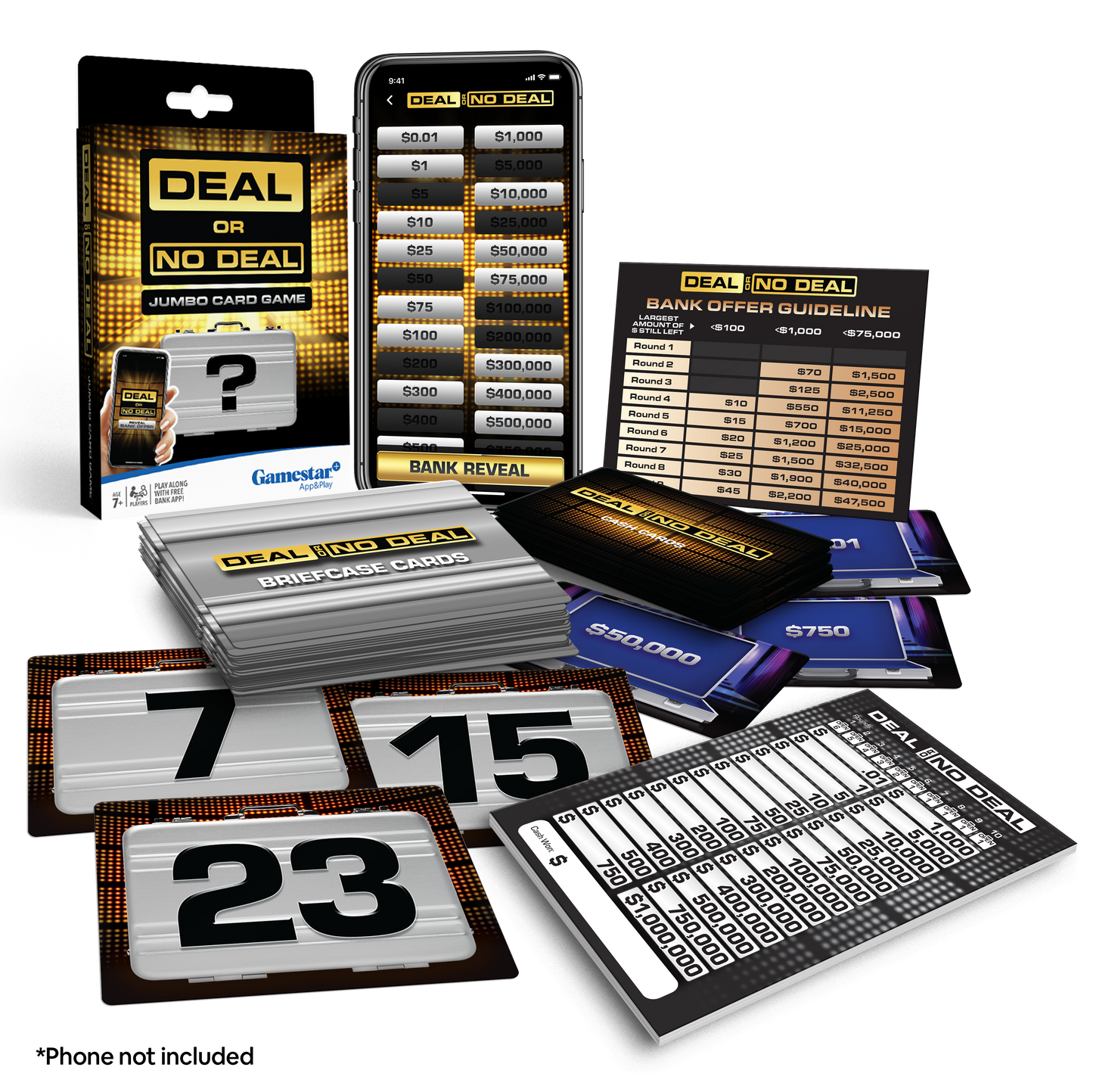 Deal or No Deal Jumbo Card Game