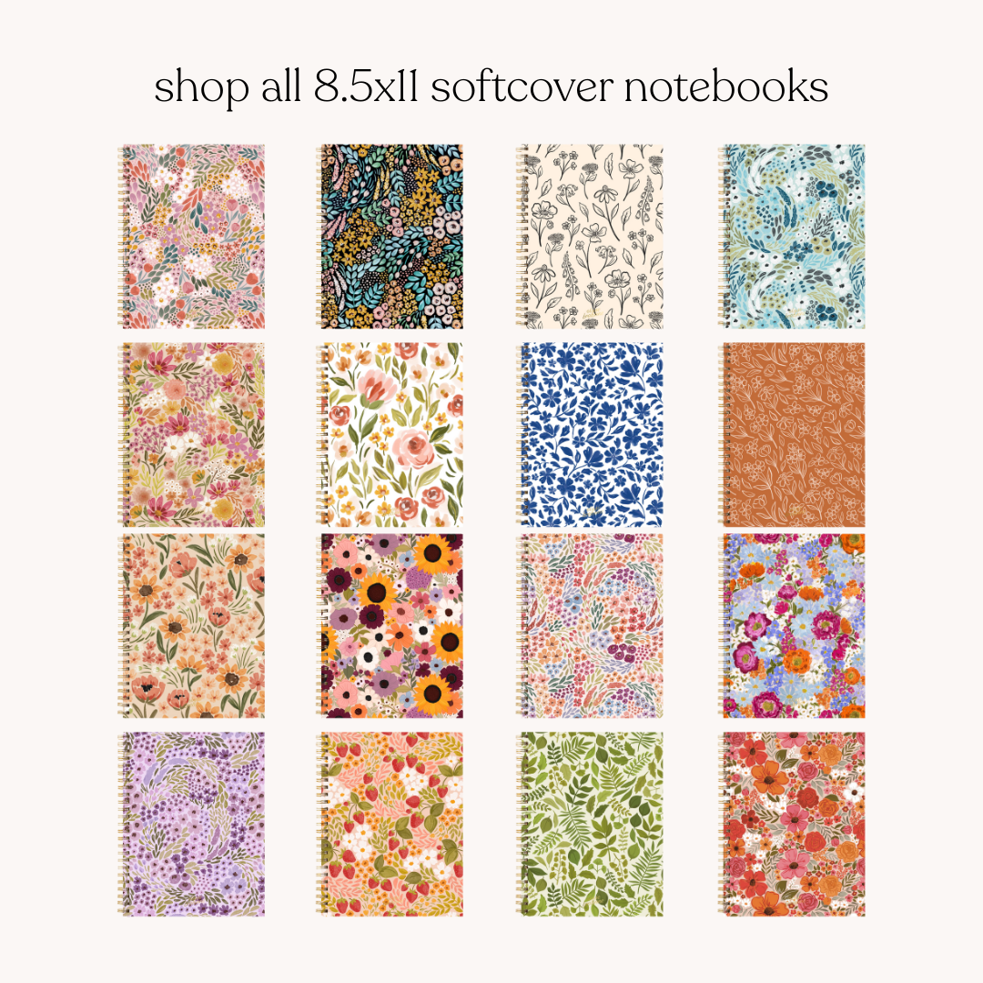 Elyse Breanne Design - Waterfall Softcover Spiral Notebook
