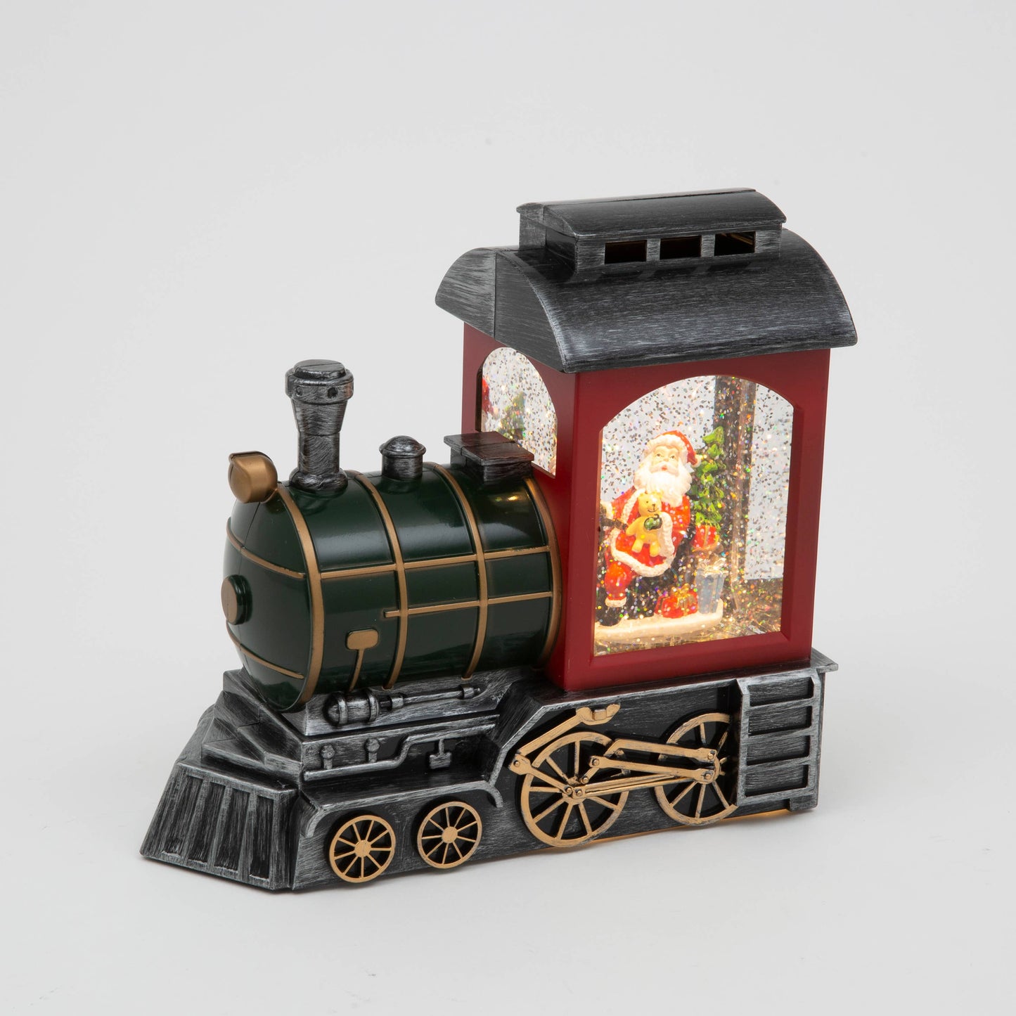 Lighted Spinning Water Globe Train