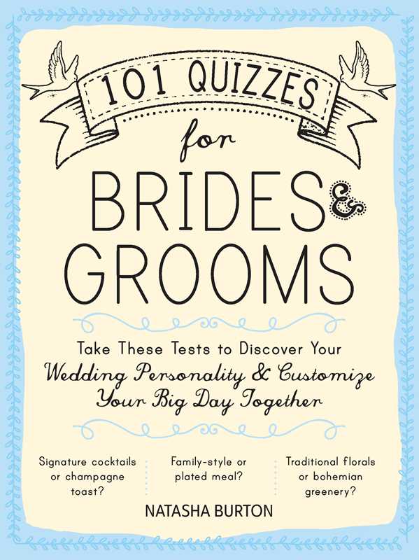 101 Quizzes for Brides and Grooms by Natasha Burton