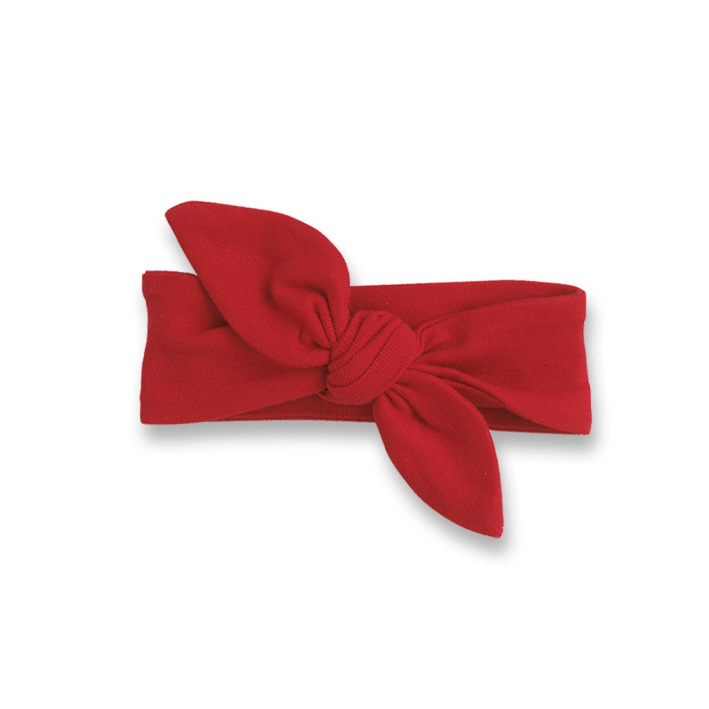 Baby Girl's Red Cotton Headbands: Cranberry Red